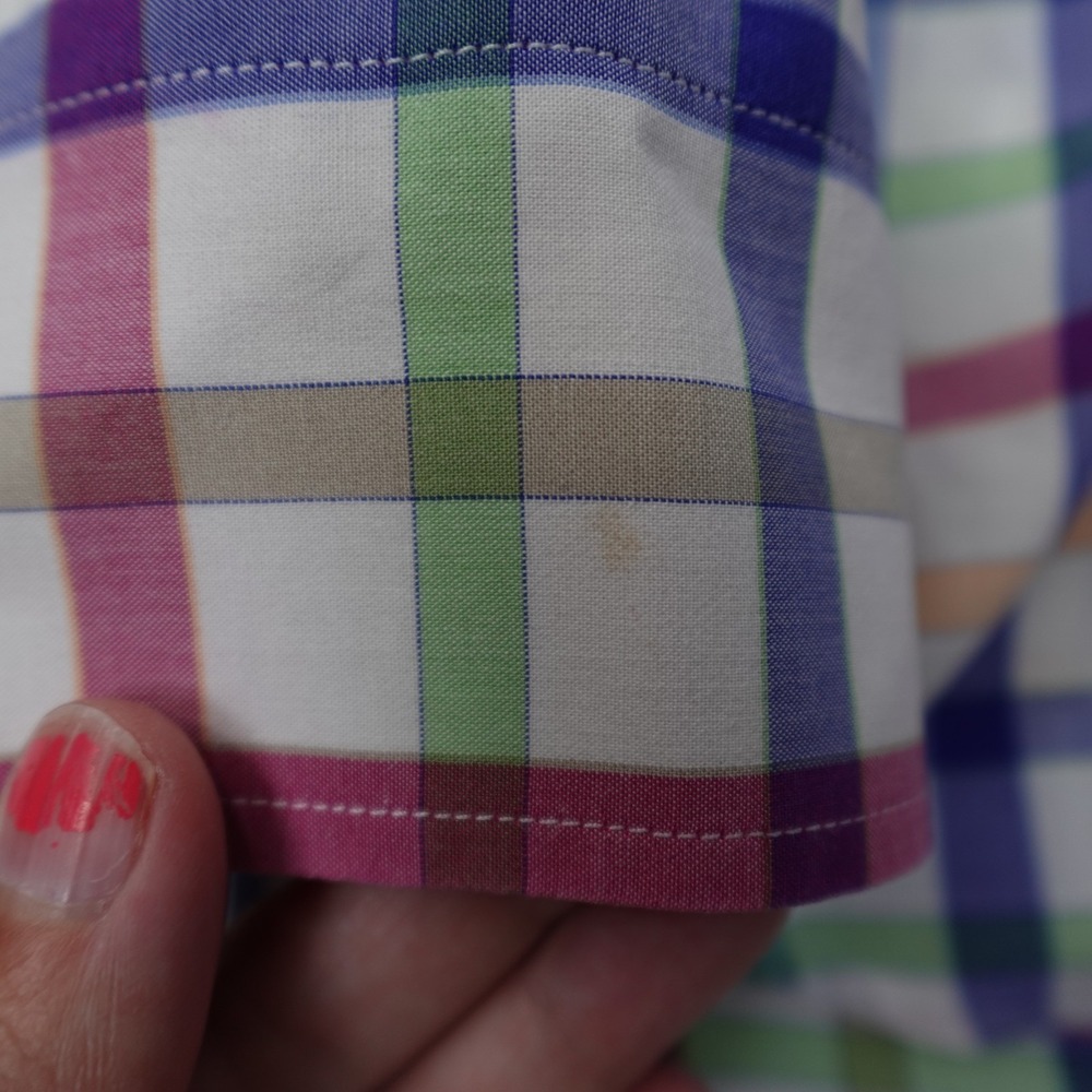 Paul & Shark Yachting Shirt Mens 44 Soft Touch Plaid Button Down Long Sleeve - Picture 2 of 13